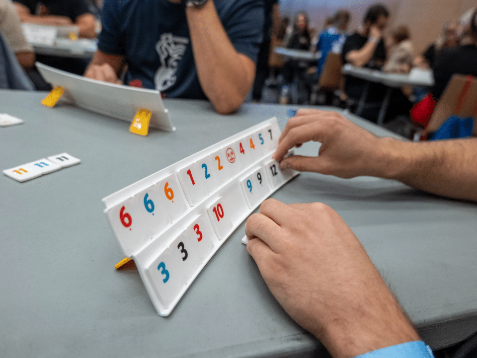 Ujęcie podczas rozgrywki w Rummikub